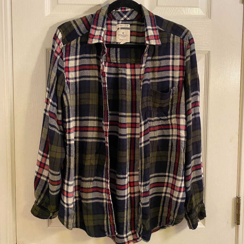 Plaid Flannel - Boyfriend Fit
